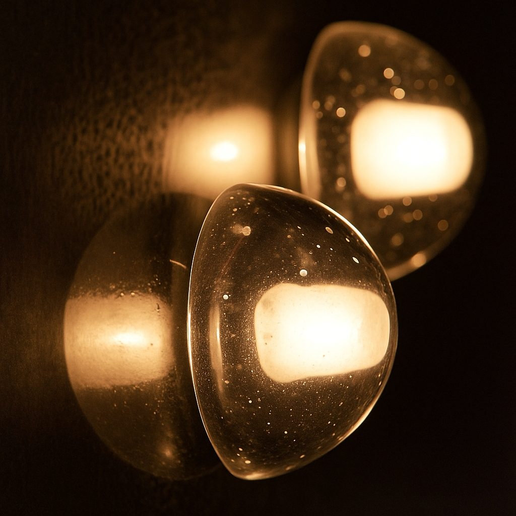 Kystalux | Art Deco Half Sphere Crystal Vanity Wall Light
