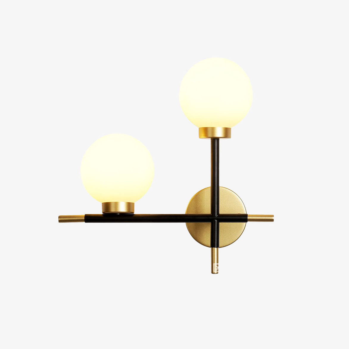 Vesquir | Modern Metal Bar Glass Globe Decorative Wall Light