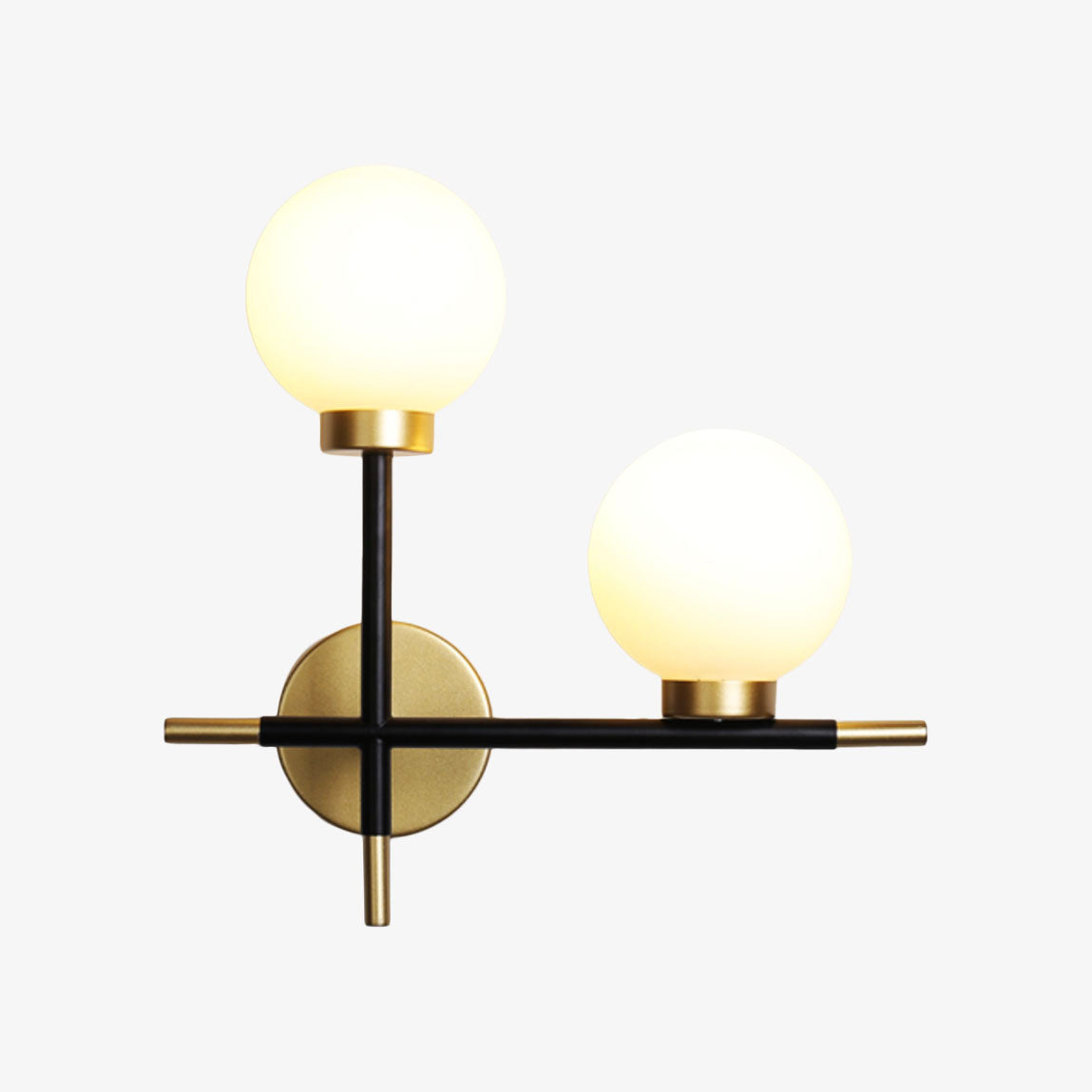 Vesquir | Modern Metal Bar Glass Globe Decorative Wall Light