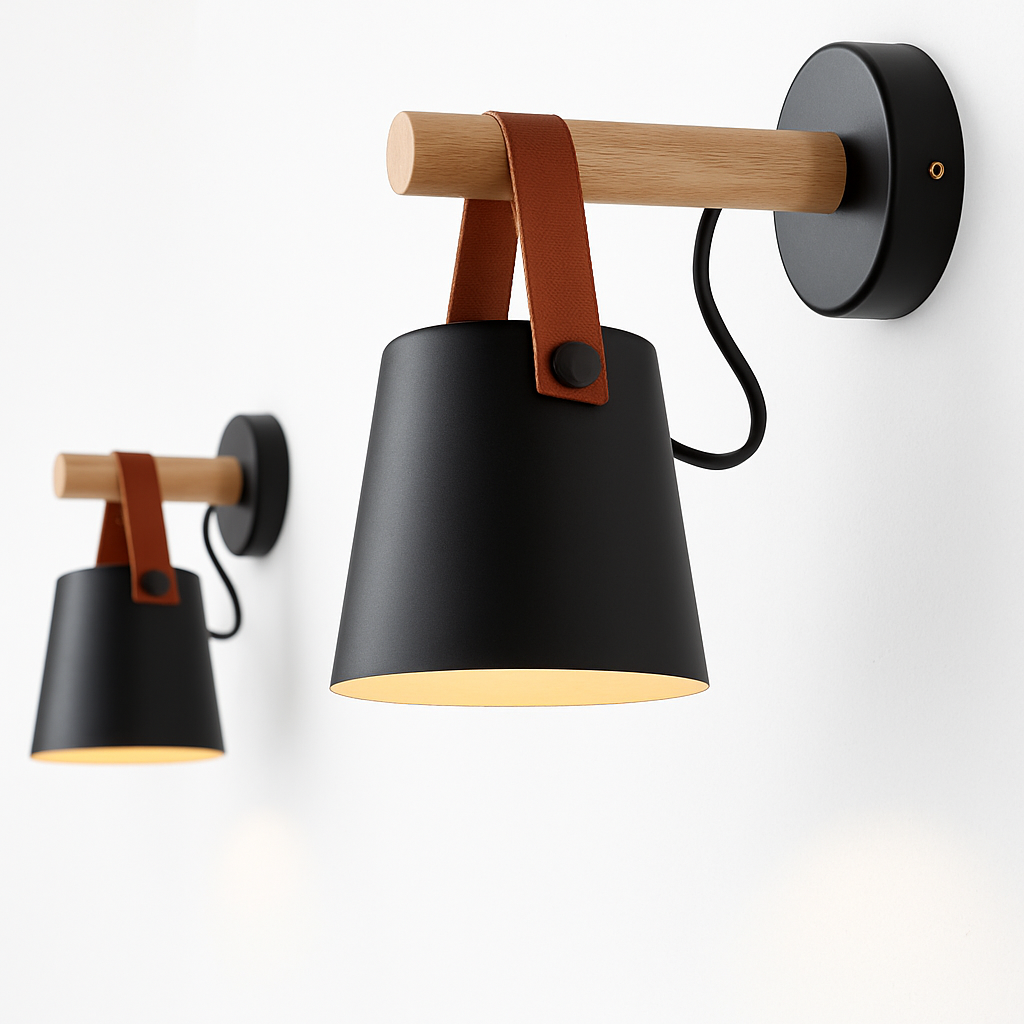 Velvoryn | Modern LED Wall Light With Hanging Shade