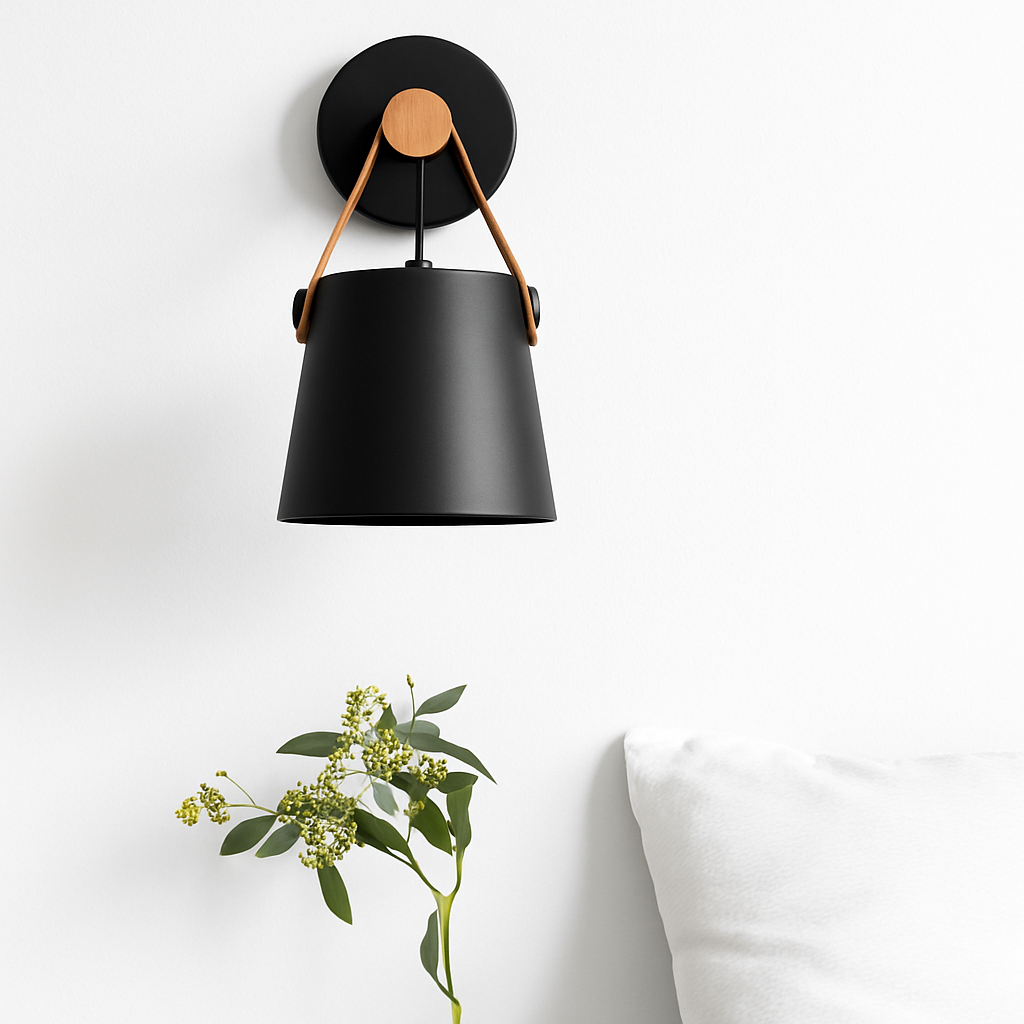 Velvoryn | Modern LED Wall Light With Hanging Shade