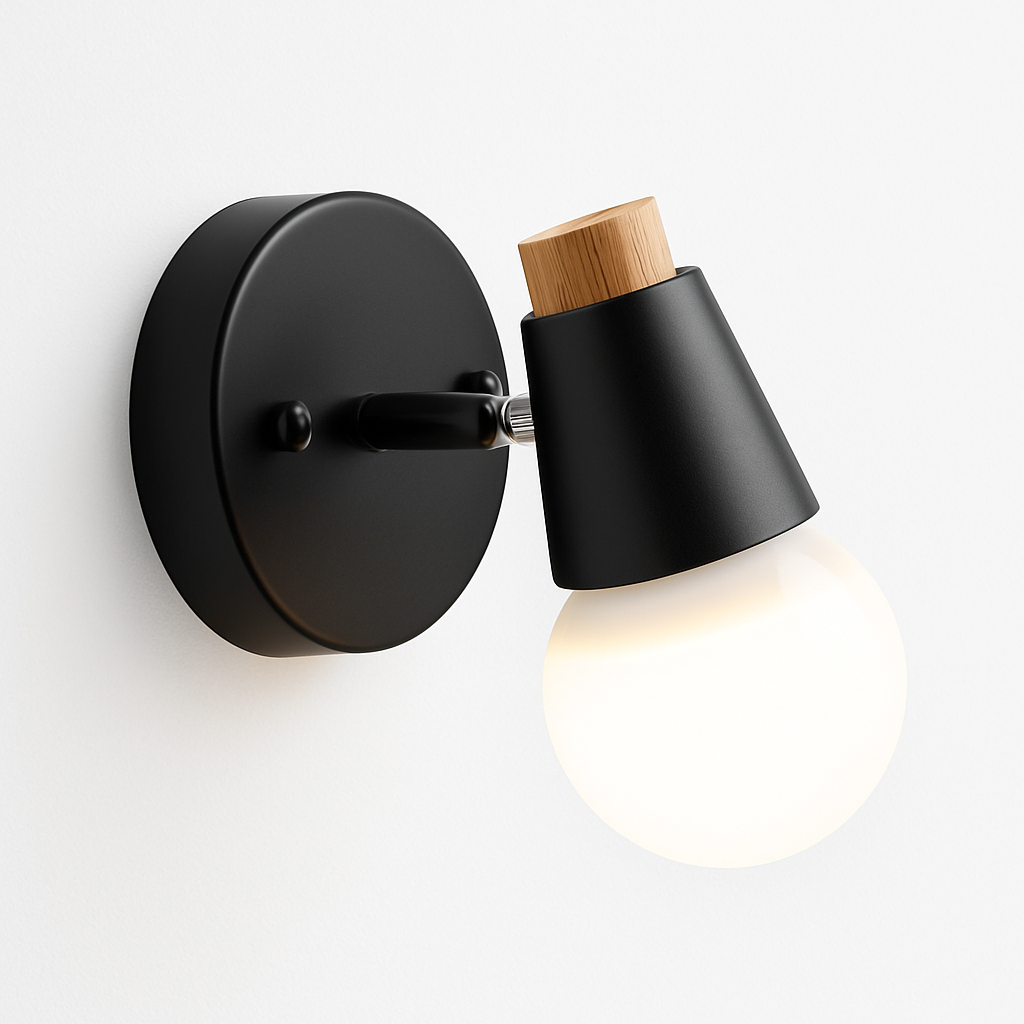 Virello | Sculpted Deer Antler Wood and Metal Modern Wall Light
