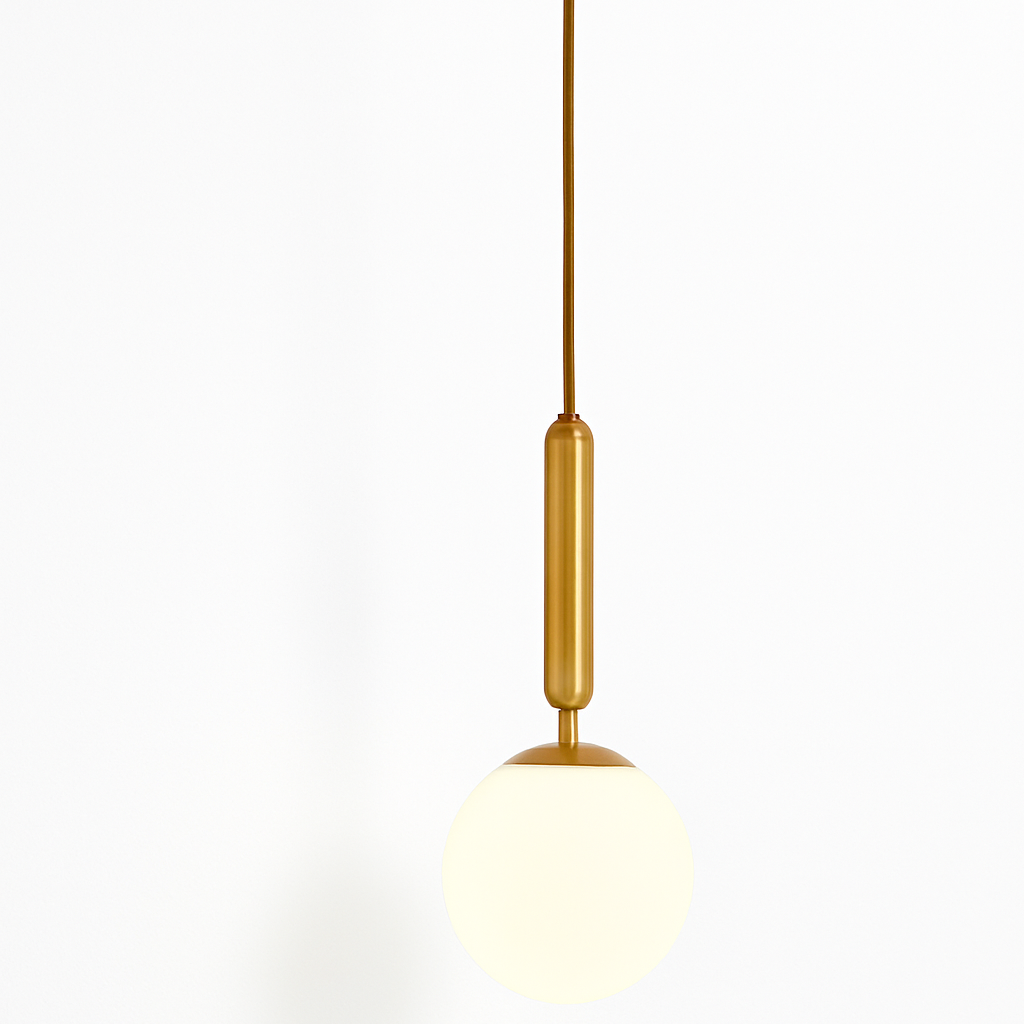 Velentia | Minimalist Frosted Sphere Nordic Glass Wall Light