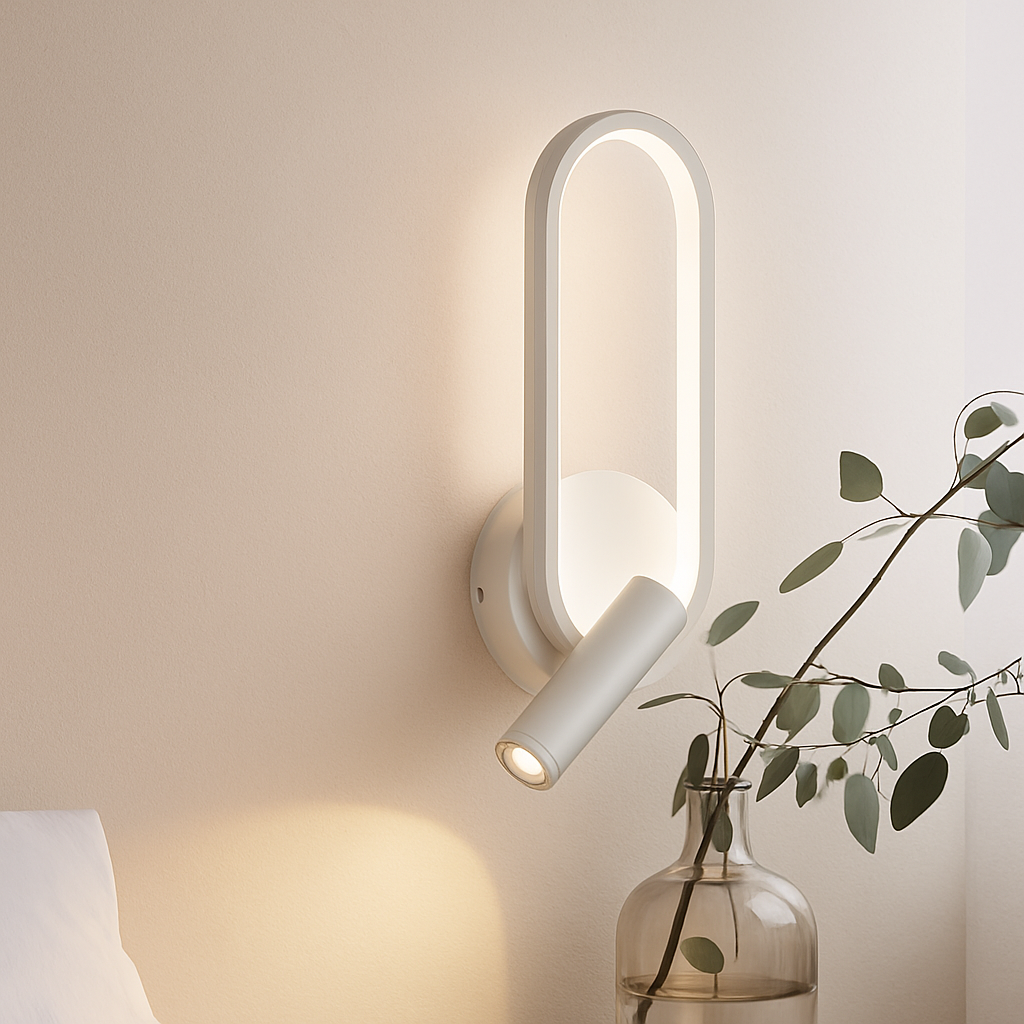 Variven | Rotating Minimalist Reading Wall Light With Reading Spotlight