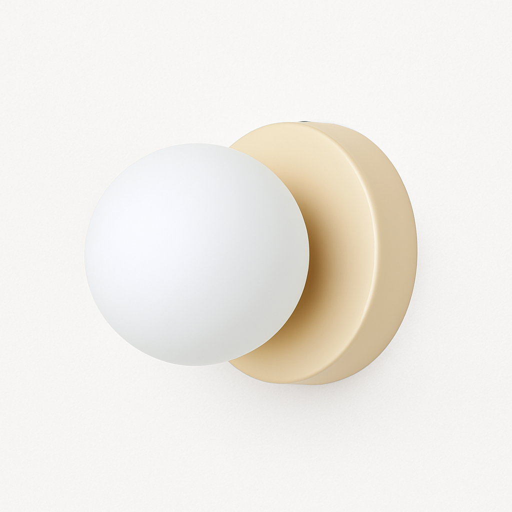 Velistra | Modern Macaron Disc Glass Mini Decorative Wall Light