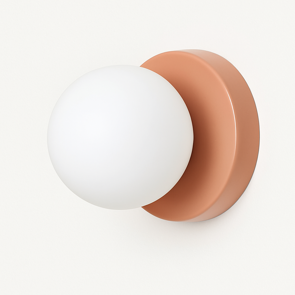 Velistra | Modern Macaron Disc Glass Mini Decorative Wall Light