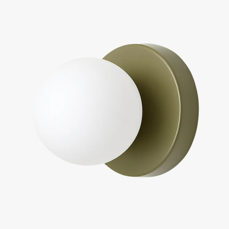 Velistra | Modern Macaron Disc Glass Mini Decorative Wall Light