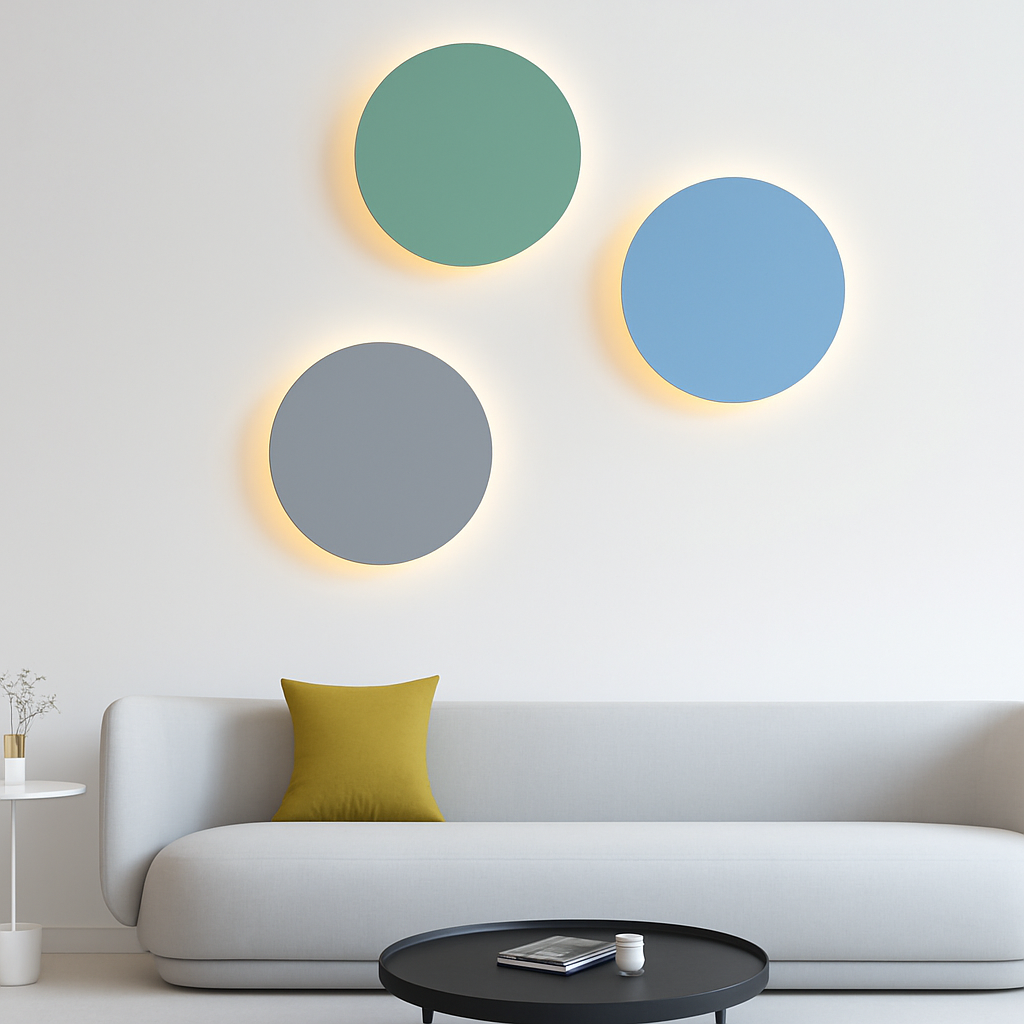 Belquise | Disc Silhouette Abstract Modern Accent Wall Light