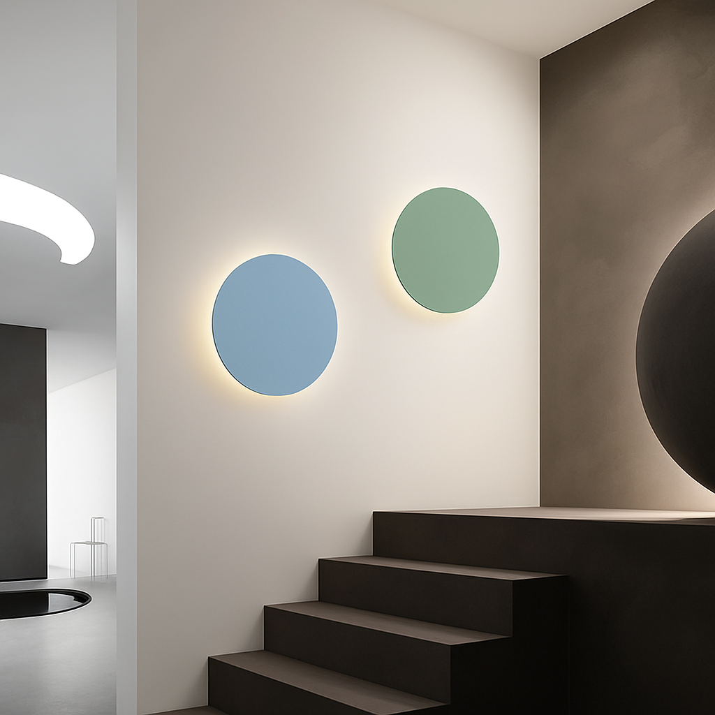 Belquise | Disc Silhouette Abstract Modern Accent Wall Light