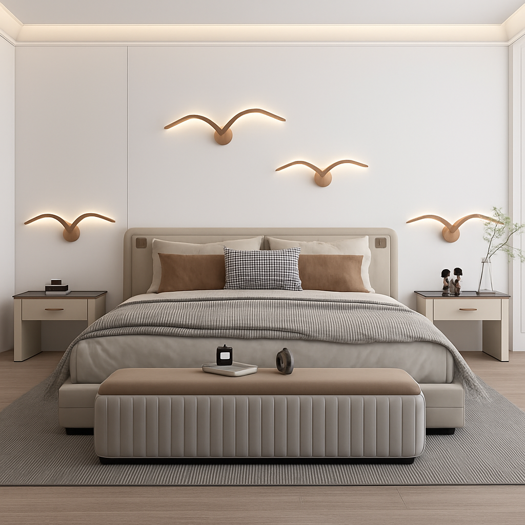 Kelthrom | Nordic Sculptural Bird Form Acrylic Wall Light