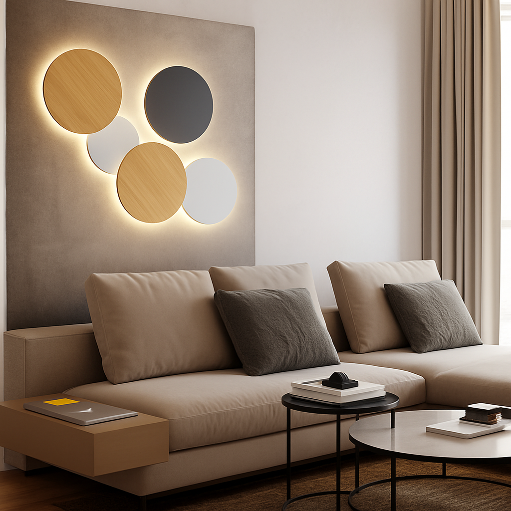 Velvoryn | Minimalist Eclipse Round Orb Wall Light Fixture