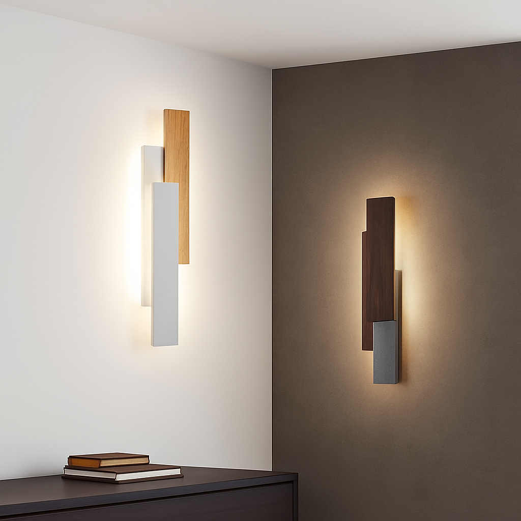Kernowen | Architectural Geometric Timber Profile Modern Wall Light