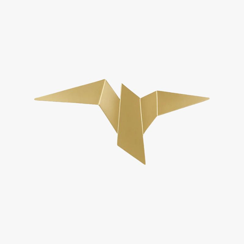 Zeyvori | Elegant Origami Bird Sculptural Metal Wall Light
