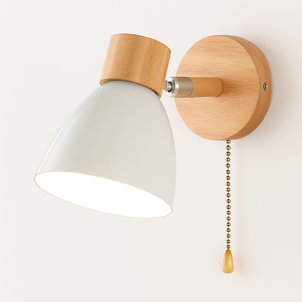 Kryllea | Modern Minimalist Wooden Pillar Up Down Wall Light