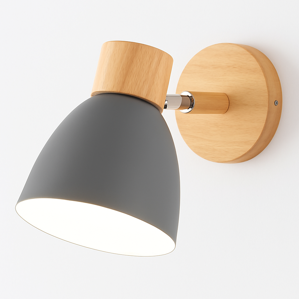 Kryllea | Modern Minimalist Wooden Pillar Up Down Wall Light