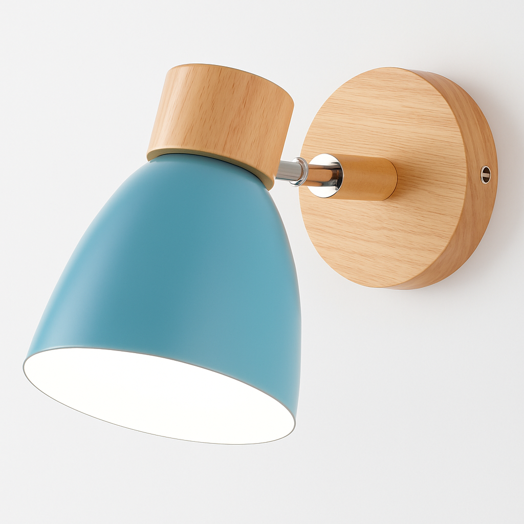 Kryllea | Modern Minimalist Wooden Pillar Up Down Wall Light