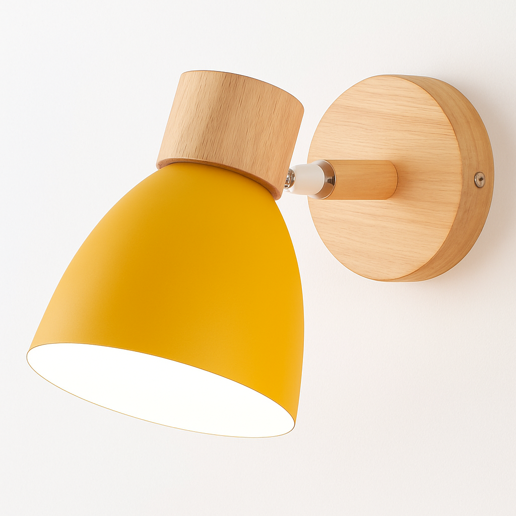 Kryllea | Modern Minimalist Wooden Pillar Up Down Wall Light