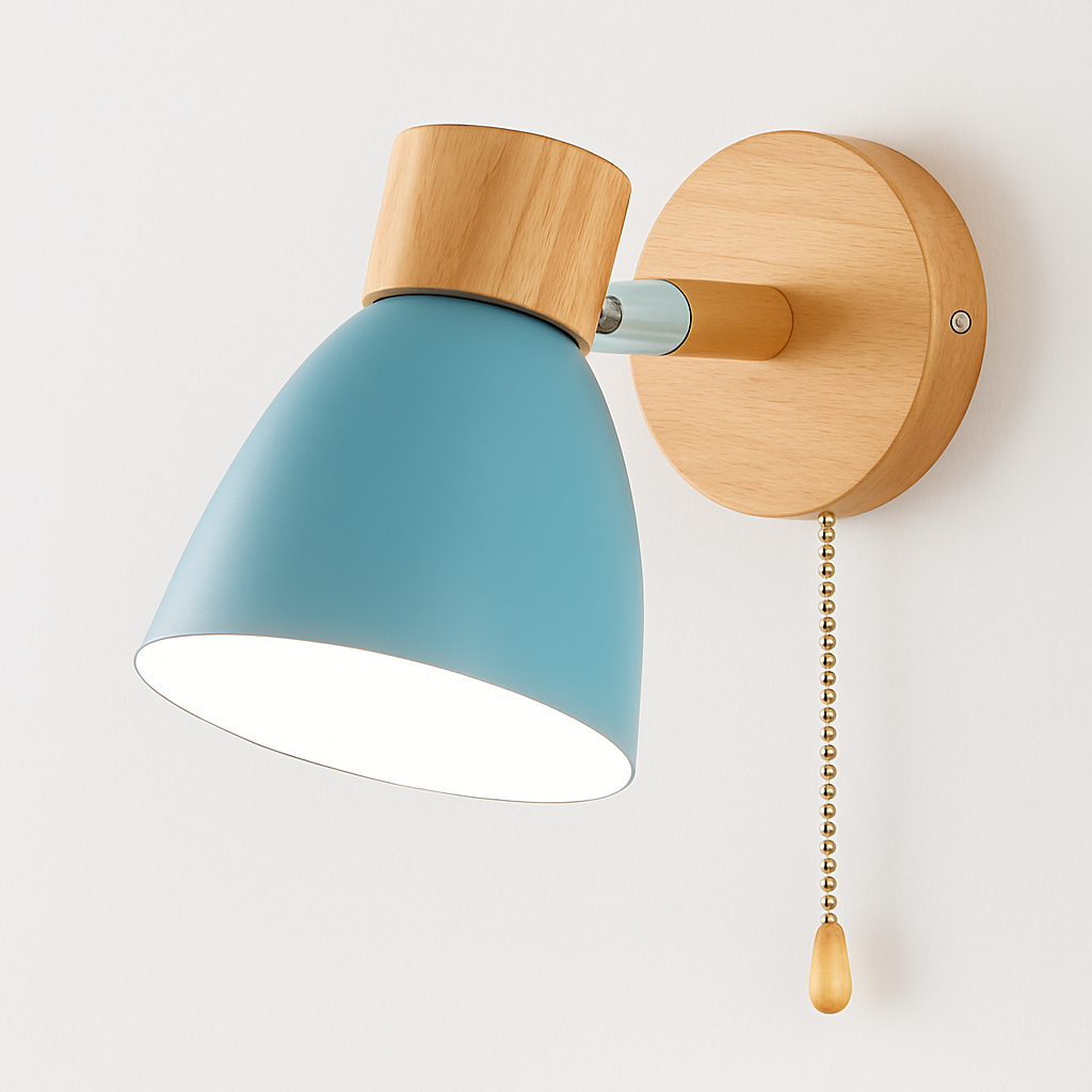 Kryllea | Modern Minimalist Wooden Pillar Up Down Wall Light