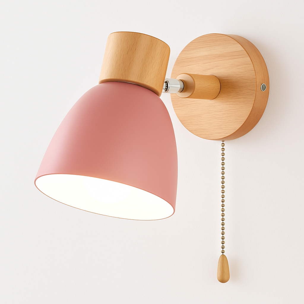 Kryllea | Modern Minimalist Wooden Pillar Up Down Wall Light