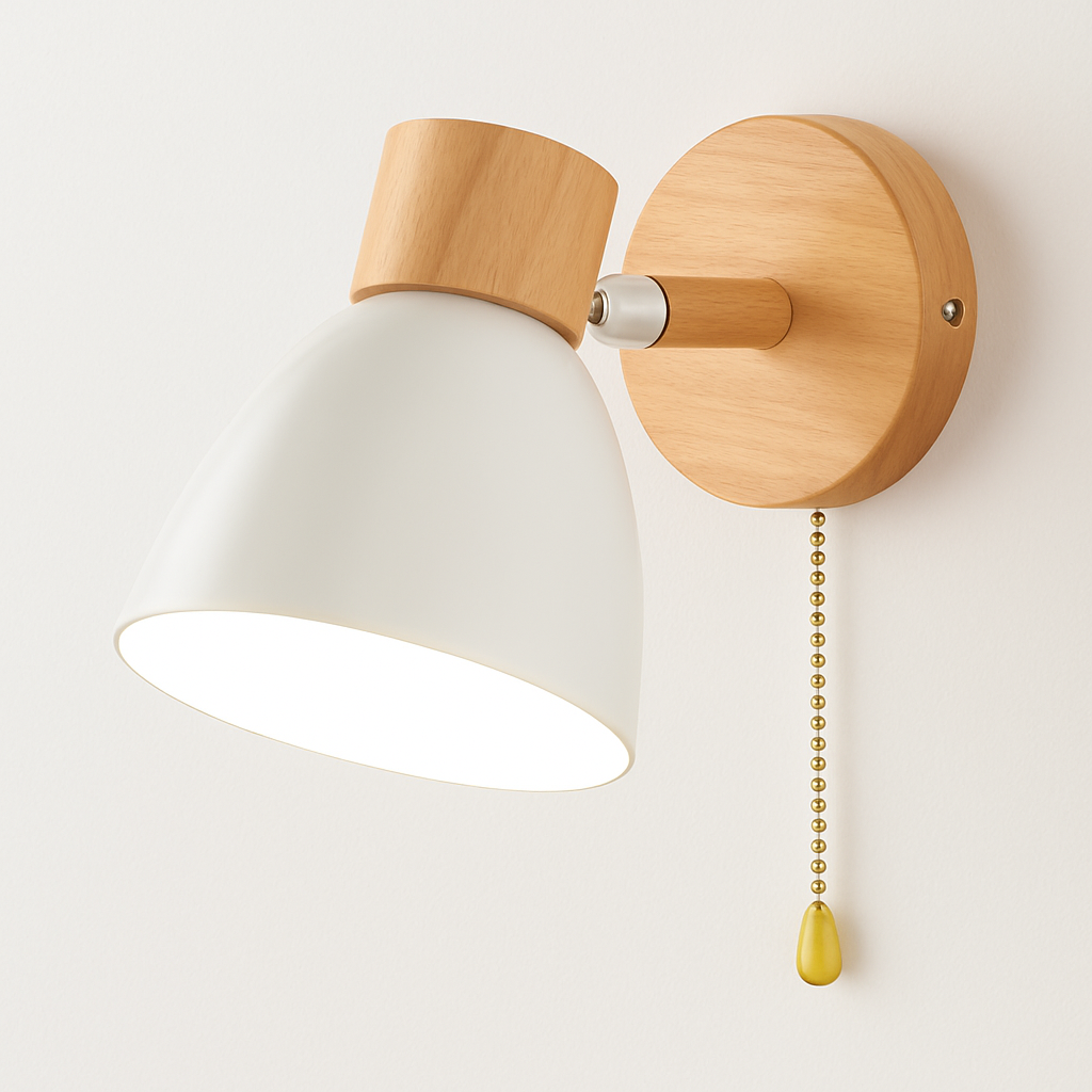 Kryllea | Modern Minimalist Wooden Pillar Up Down Wall Light