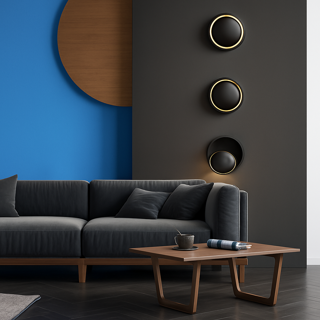Velione | Round Minimalist Adjustable Modern Wall Light Fixture