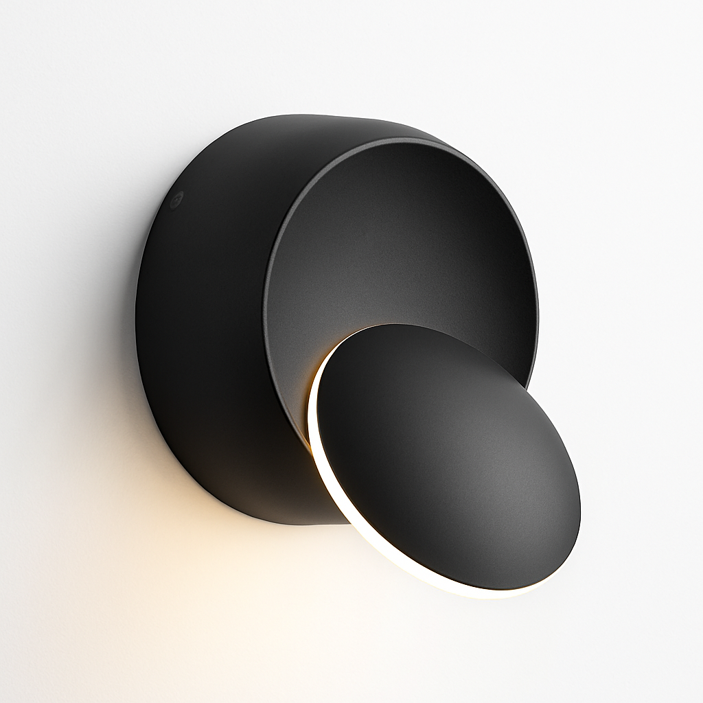 Velione | Round Minimalist Adjustable Modern Wall Light Fixture