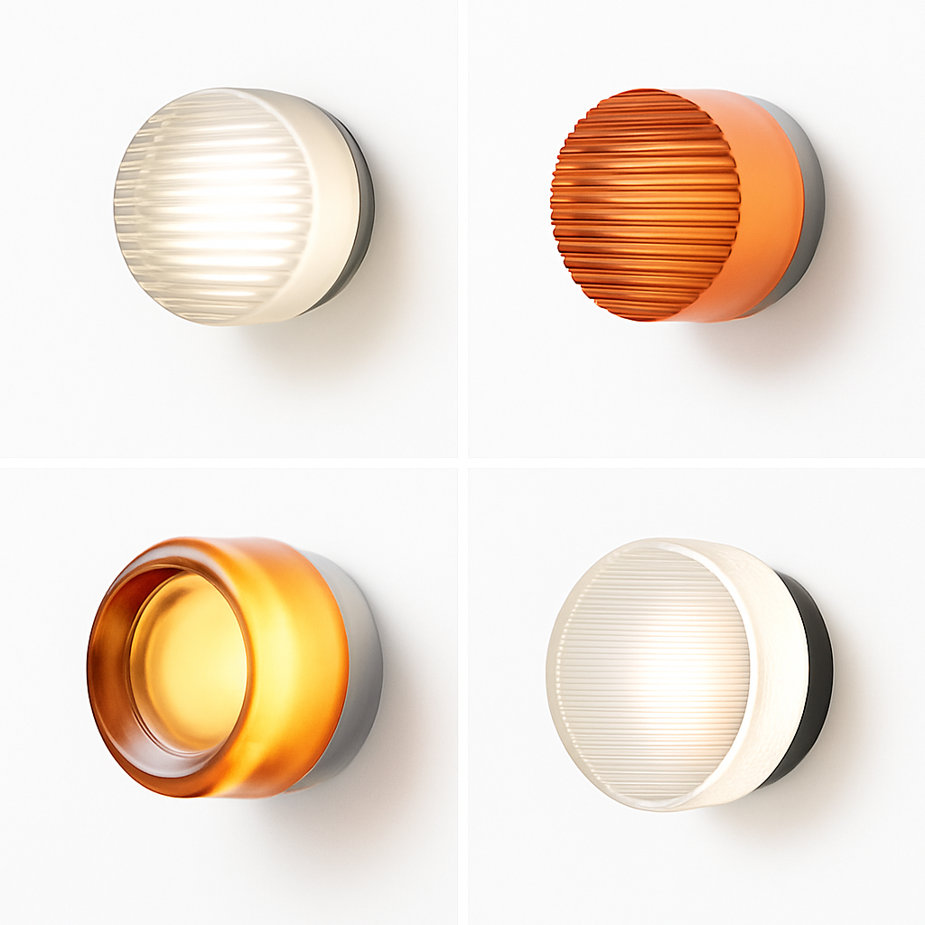Velisyn | Modern Round LED Wall Light Sconce With Frosted Glass