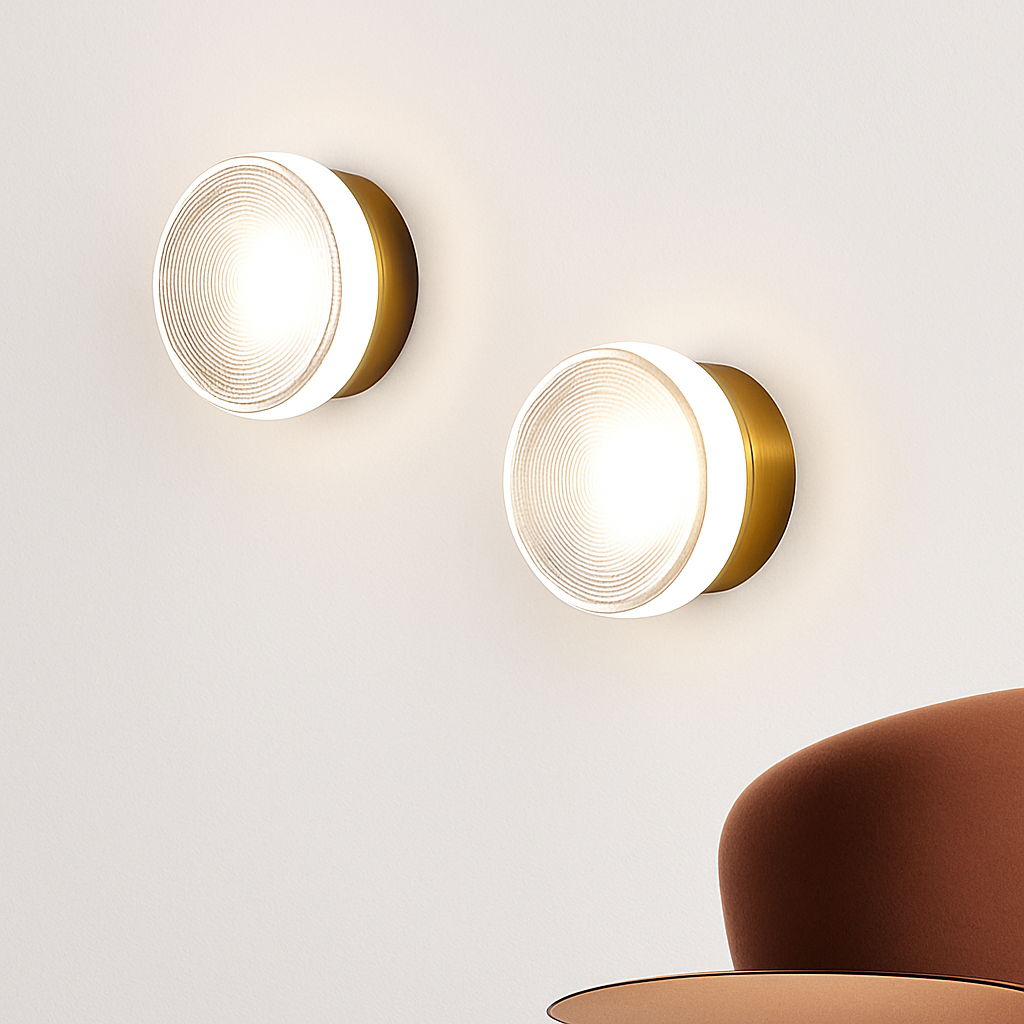 Velisyn | Modern Round LED Wall Light Sconce With Frosted Glass