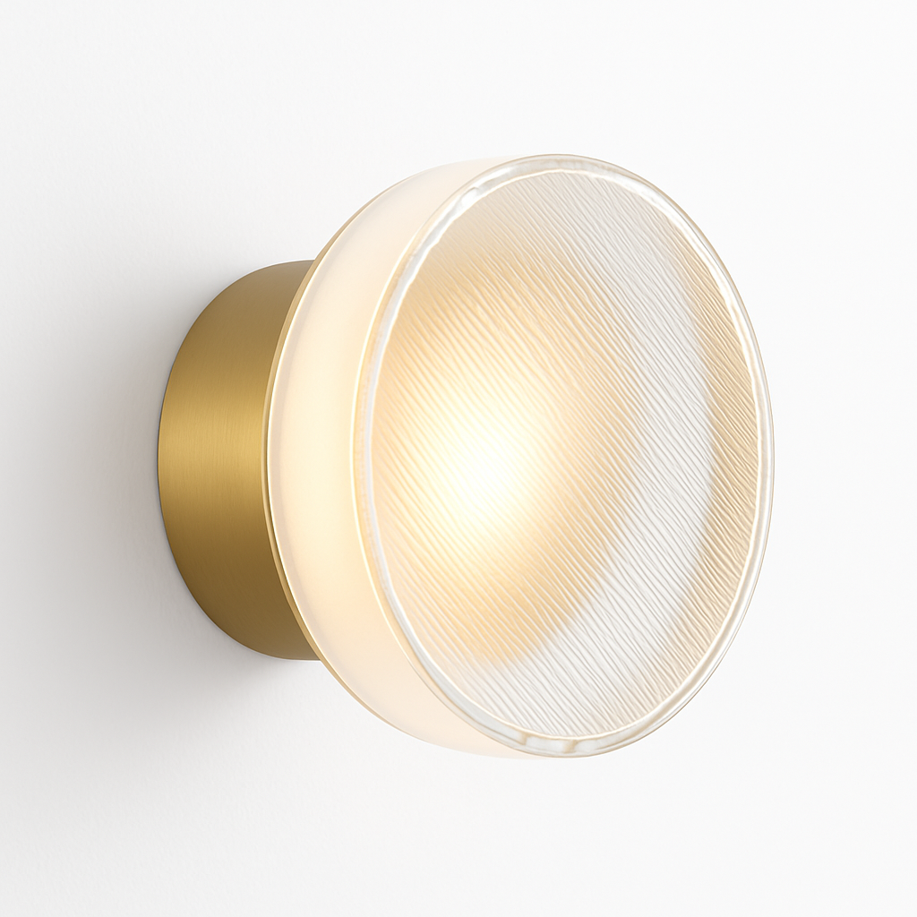 Velisyn | Modern Round LED Wall Light Sconce With Frosted Glass