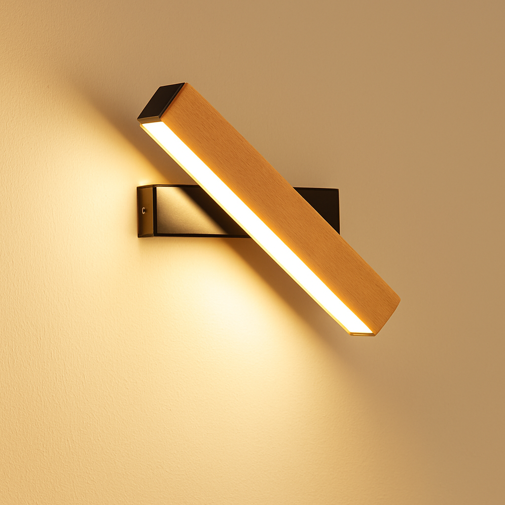 Veldromi | Scandi Cylindrical Swivel Timber Reading Wall Light