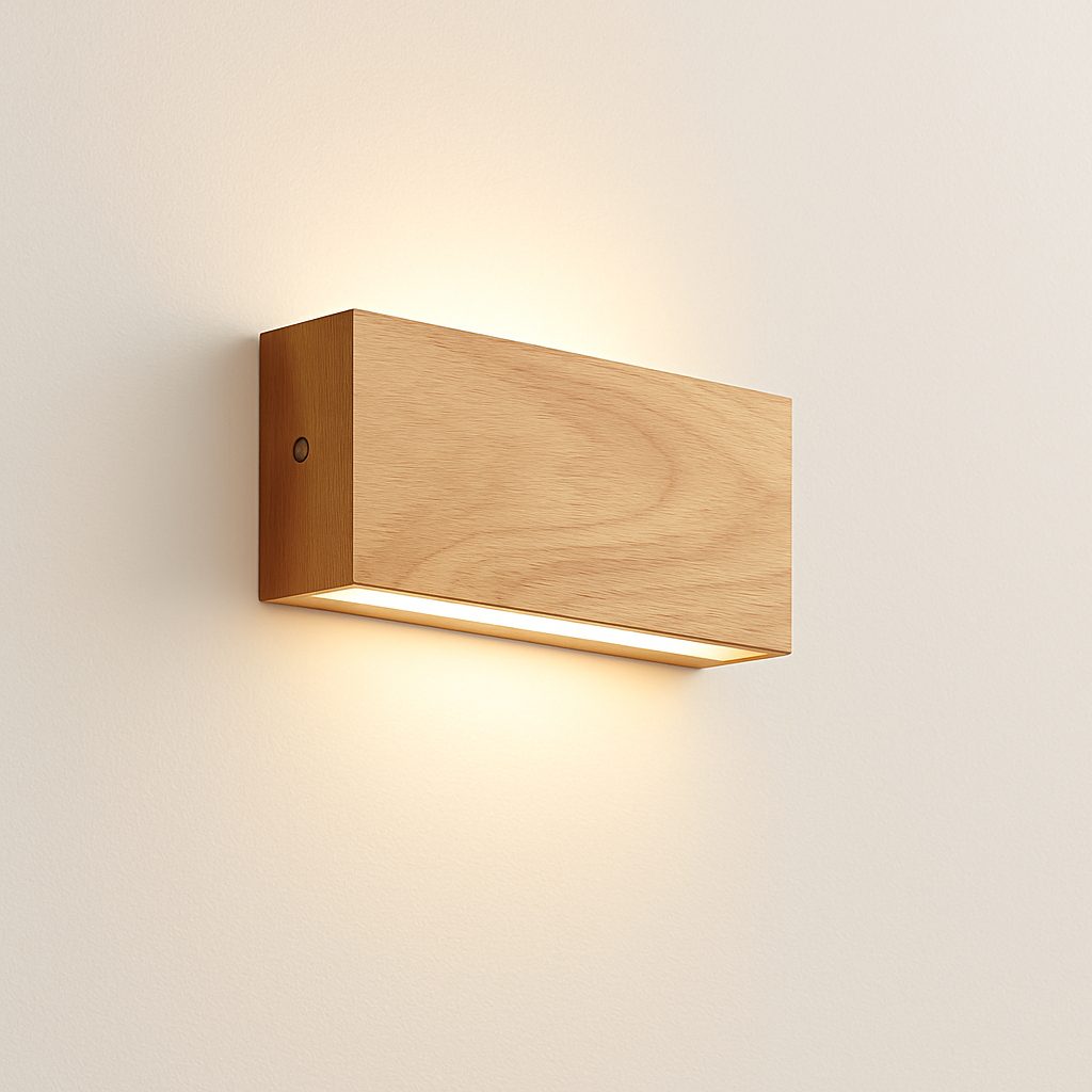 Vondelme | Japanese Style Architectural Timber Sconce Wall Light