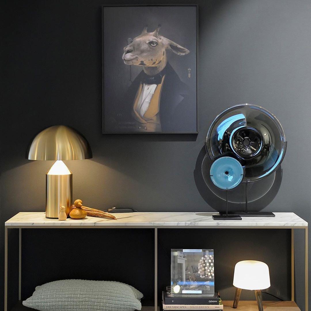 Zonthara | Avant Garde Geometric Sculptural Silhouette Metal Table Lamp