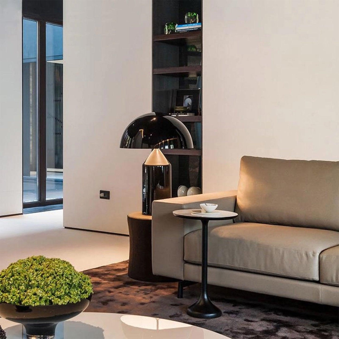Zonthara | Avant Garde Geometric Sculptural Silhouette Metal Table Lamp