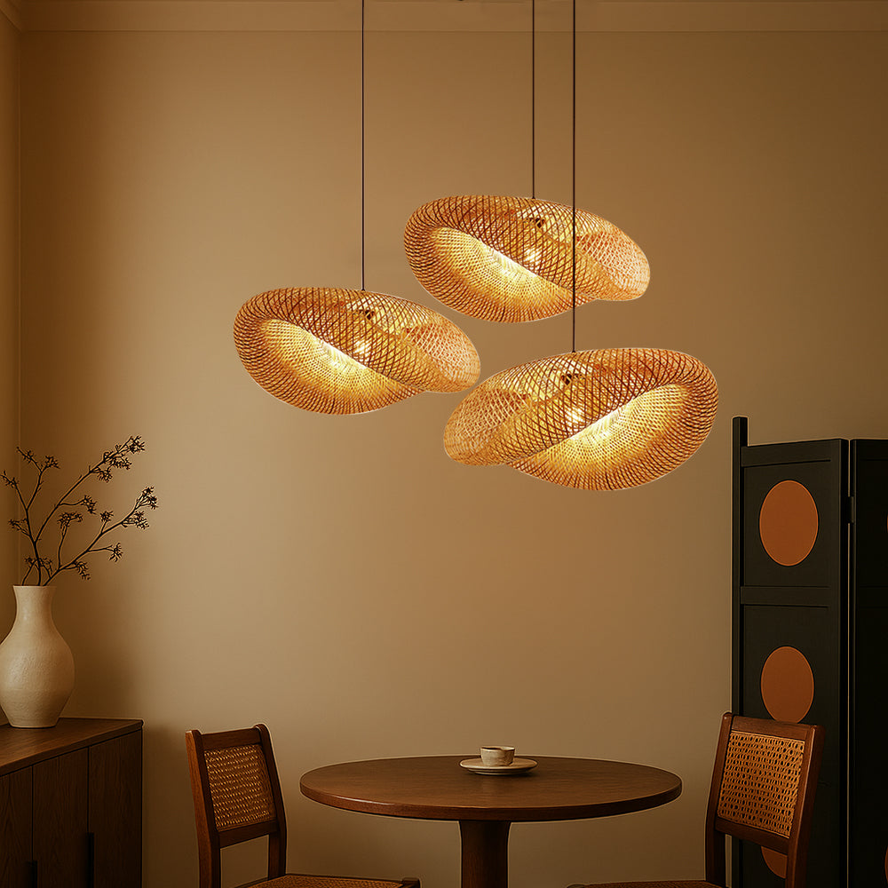 Nativa | Scandinavian Woven Bamboo Pendant Light