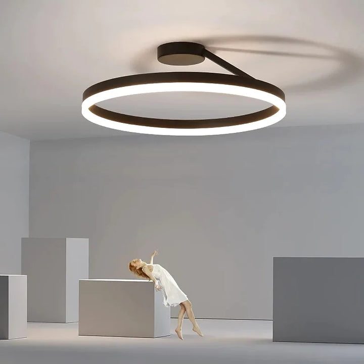 Aeris | Nordic Circular Metal Flush Mount Ceiling Light