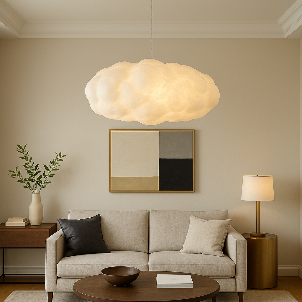 Nubis | Modern Sculptural Floating Cloud Pendant Light