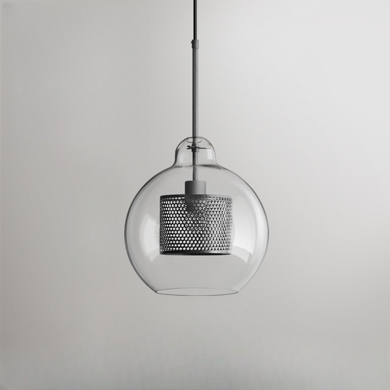 Vaelindor | Sleek Globe Glass Golden Luminaire Pendant Light
