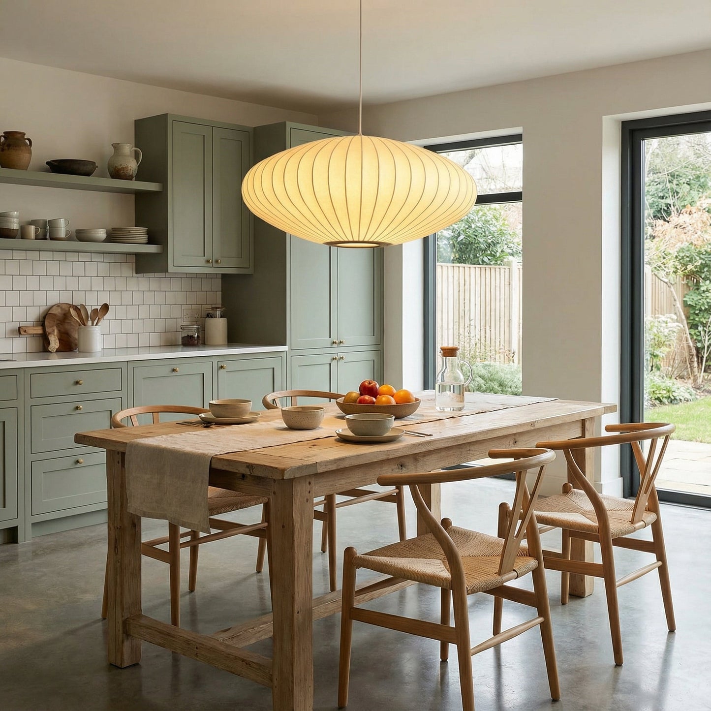 Seta | Modern Italian Ribbed Pendant Light