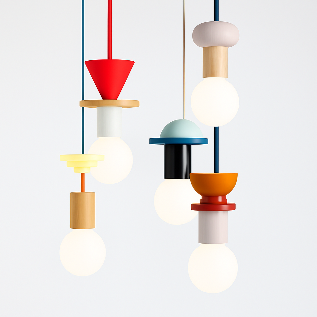 Venrione | Nordic Minimalist Wood Metal Pendant Ceiling Light Fixture