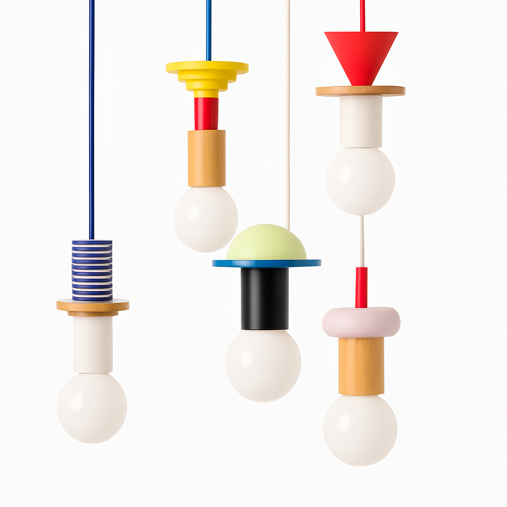 Venrione | Nordic Minimalist Wood Metal Pendant Ceiling Light Fixture