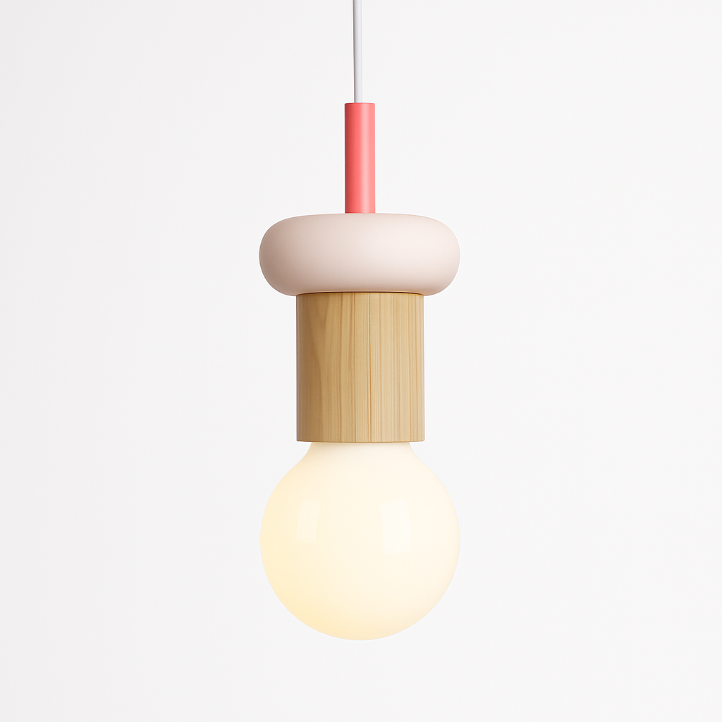 Venrione | Nordic Minimalist Wood Metal Pendant Ceiling Light Fixture