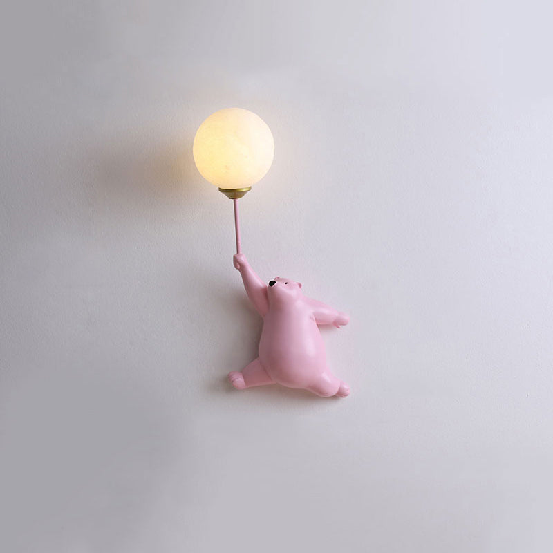 Bublo | Whimsical Bear Balloon Wall Light