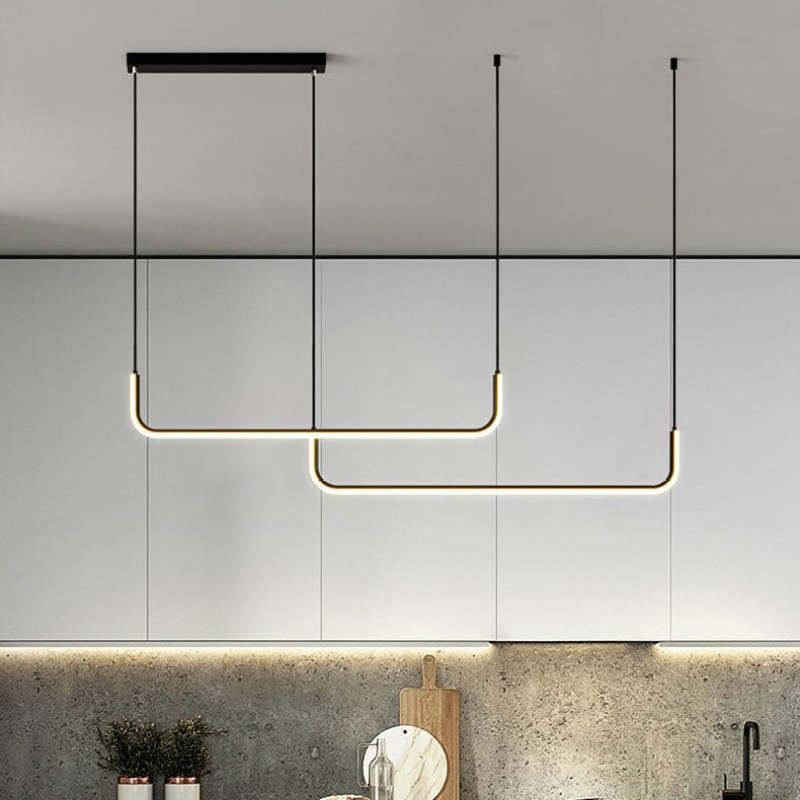 Alvura | Minimalist Geometric Linear Pendant Light