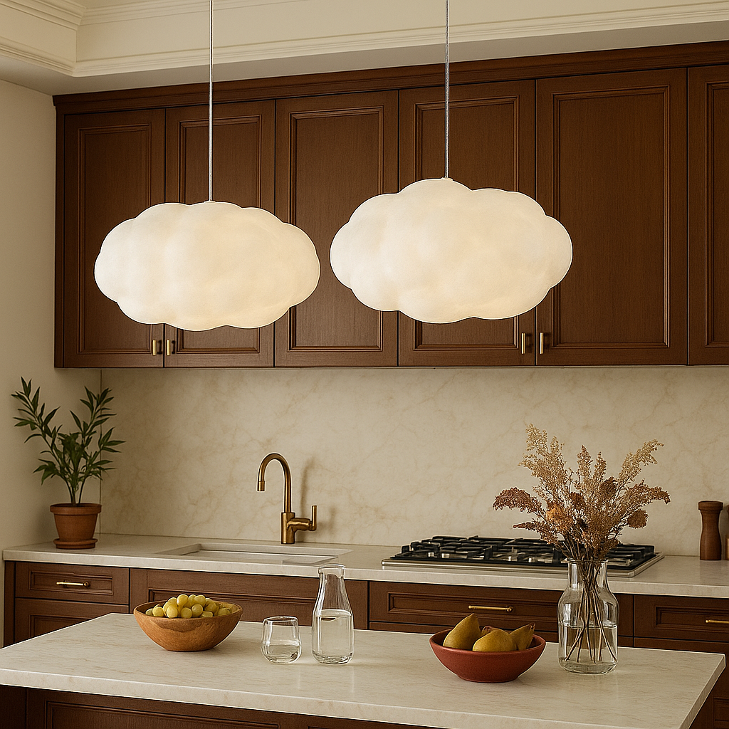 Nubis | Modern Sculptural Floating Cloud Pendant Light