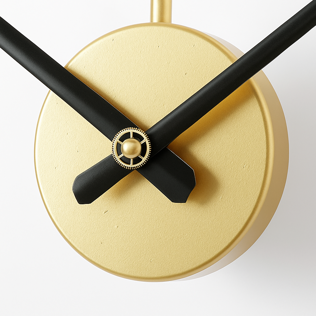 Zenthori | Abstract Open Circular Metal Silent Wall Clock