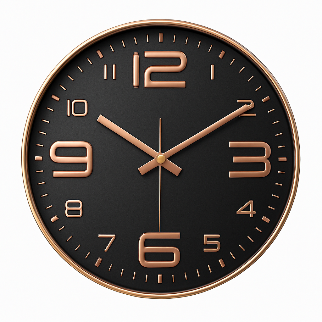 Velsmora | Playful Round Profile Artistic Kids Numeral Wall Clock