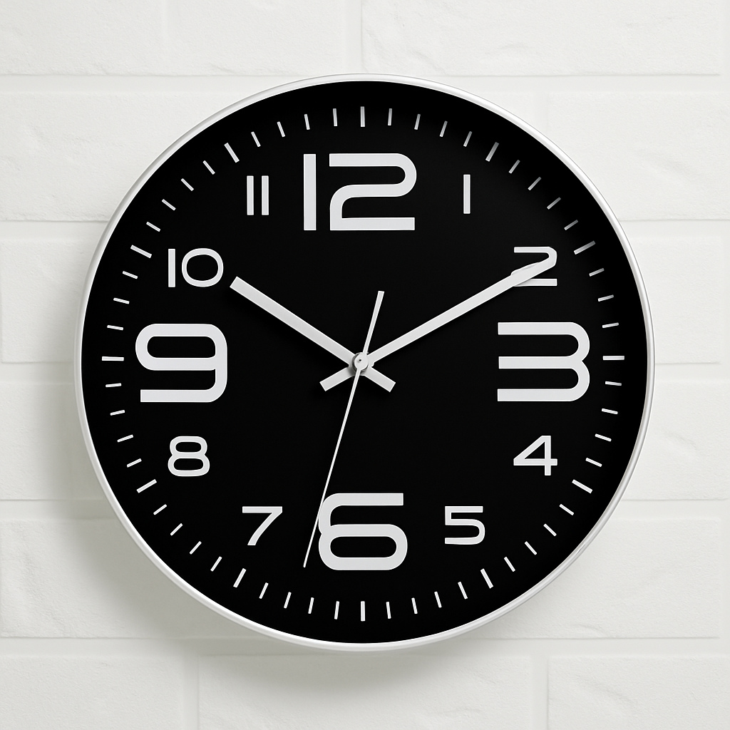Velsmora | Playful Round Profile Artistic Kids Numeral Wall Clock