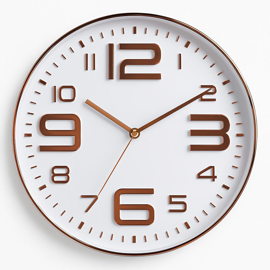 Velsmora | Playful Round Profile Artistic Kids Numeral Wall Clock