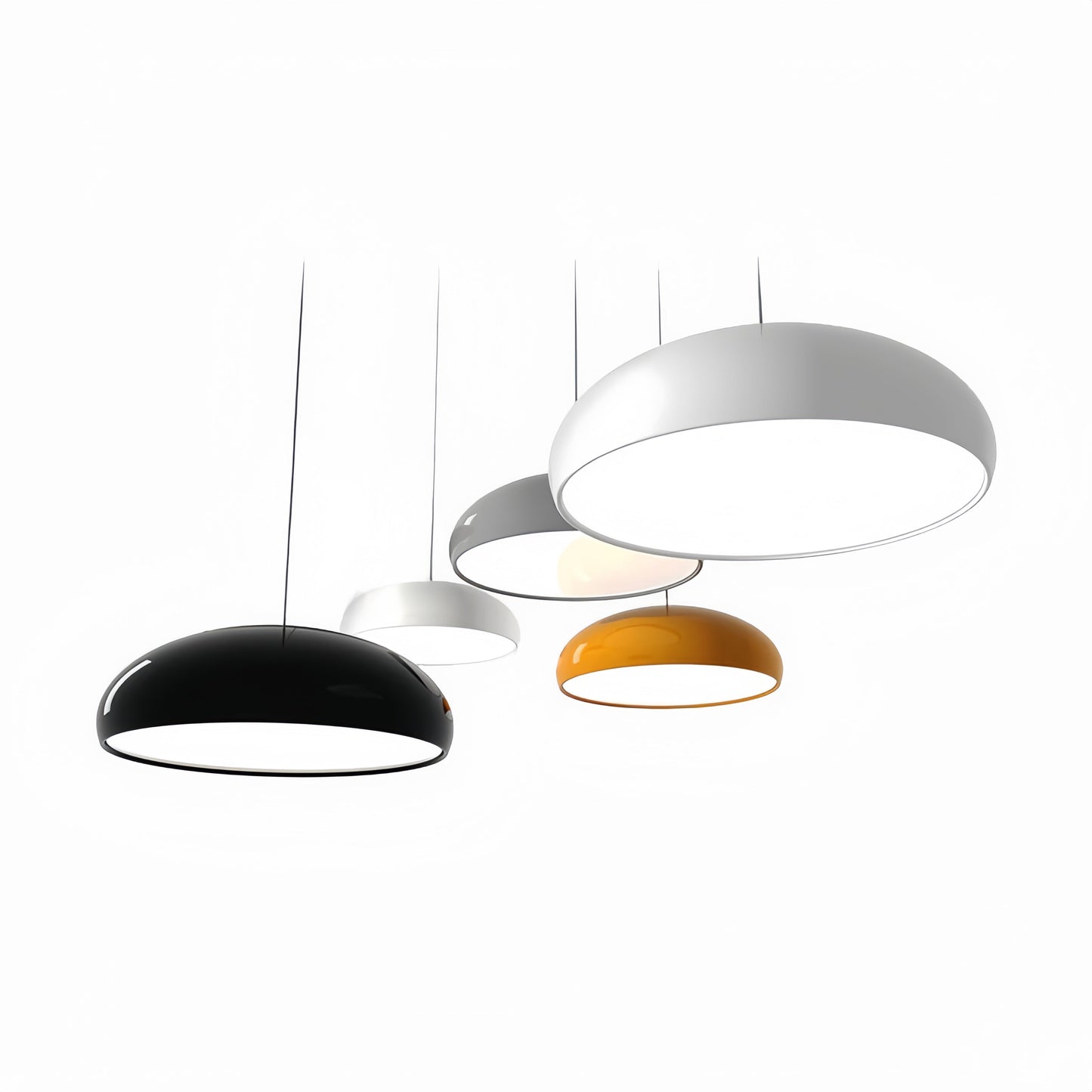 Lera | Artistic Deco Metal Round Mushroom Pendant Light