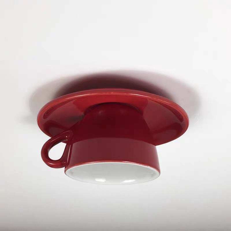 Valentina | Modern Ceramic Coffee Cup Flush Mount Ceiling Light